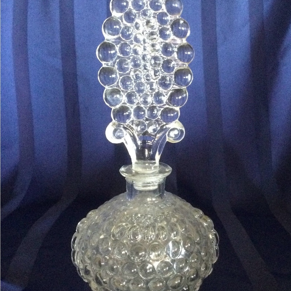 1950’s Clear Hobnail Glass Perfume Bottle